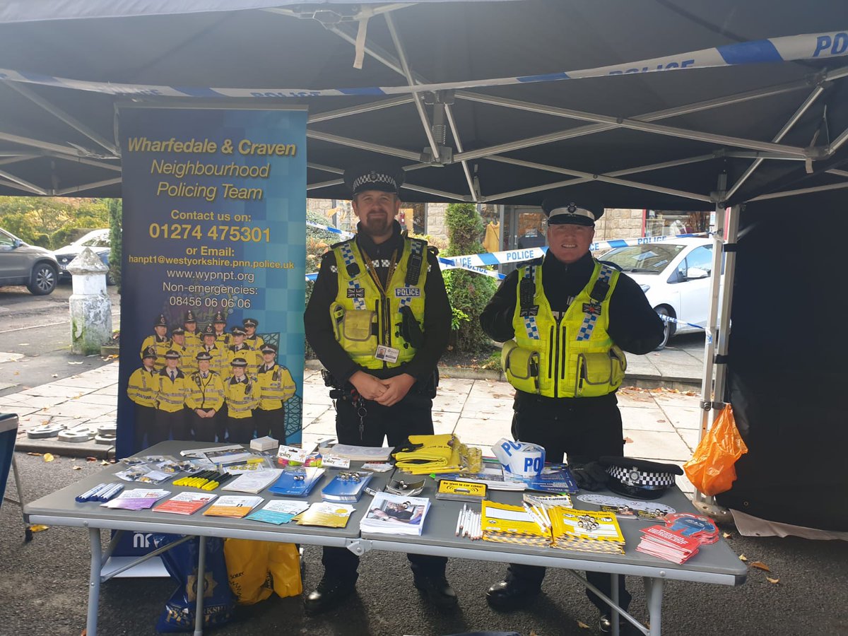 Ilkley / Keighley NPT attended Ilkley Real Food Market today to engage with members of public and offer crime prevention tips and advice.
#CommunityEngagment