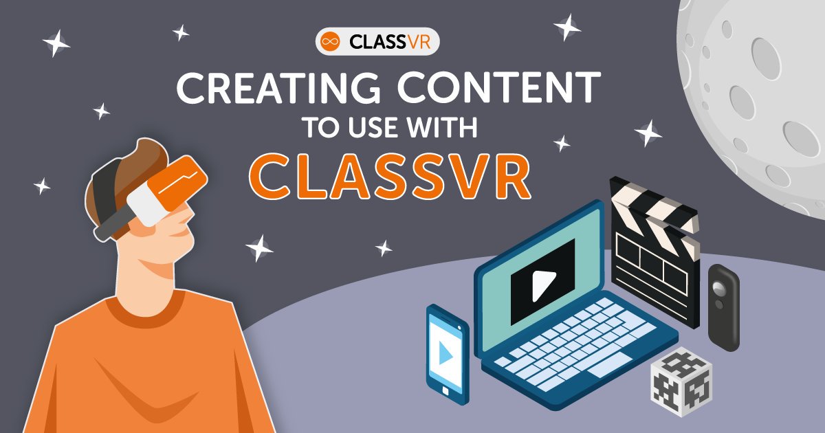 Are you looking to upload your own content to the <a href="/ClassVR/">ClassVR from Avantis</a> portal?

Click here bit.ly/30MzYno to download our handy guide to creating content to use with #ClassVR

#VR #AR #VRARinedu #edtech #immersivelearning