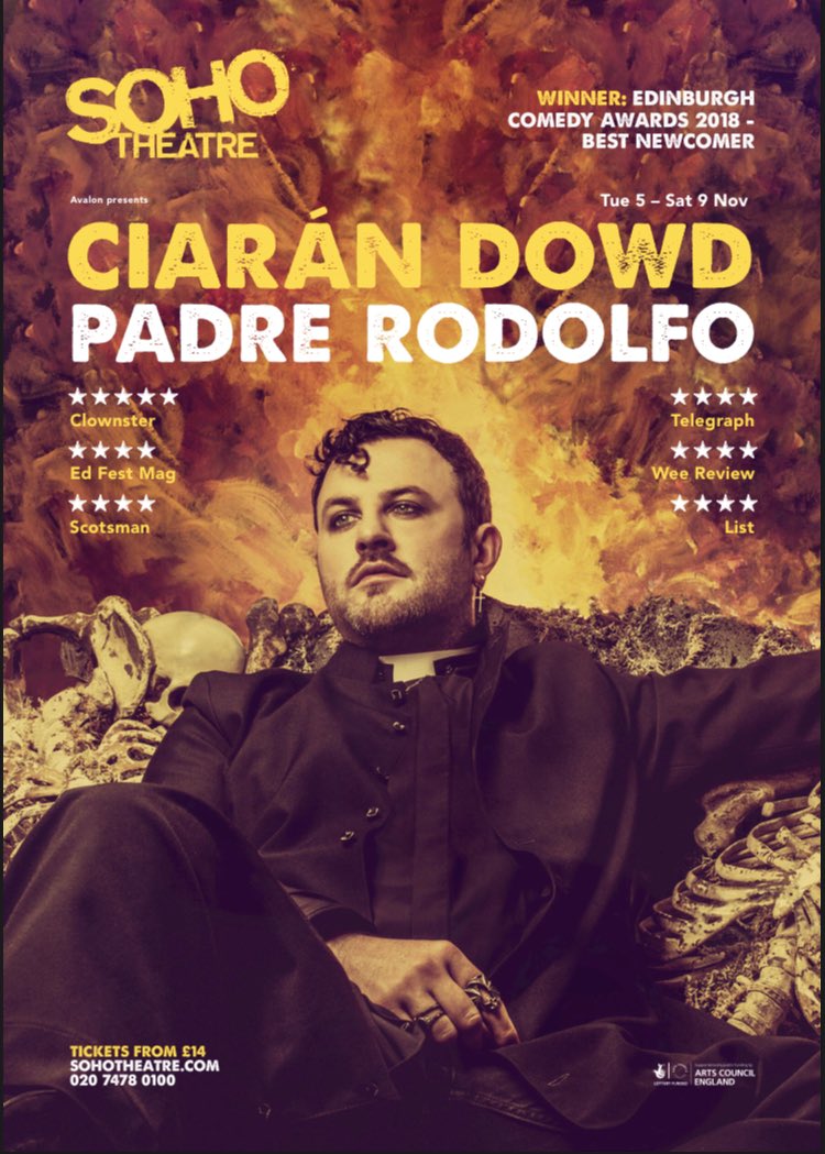 Go see Ciarán at Soho this week for he is trying very hard