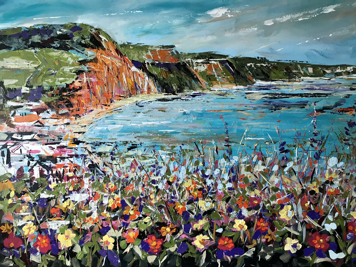 ctuckerdesigns's tweet photo. Sidmouth- new acrylic painting for Azure Gallery #cliffs #coast #sidmouth #art https://t.co/k1UnUbTUXf