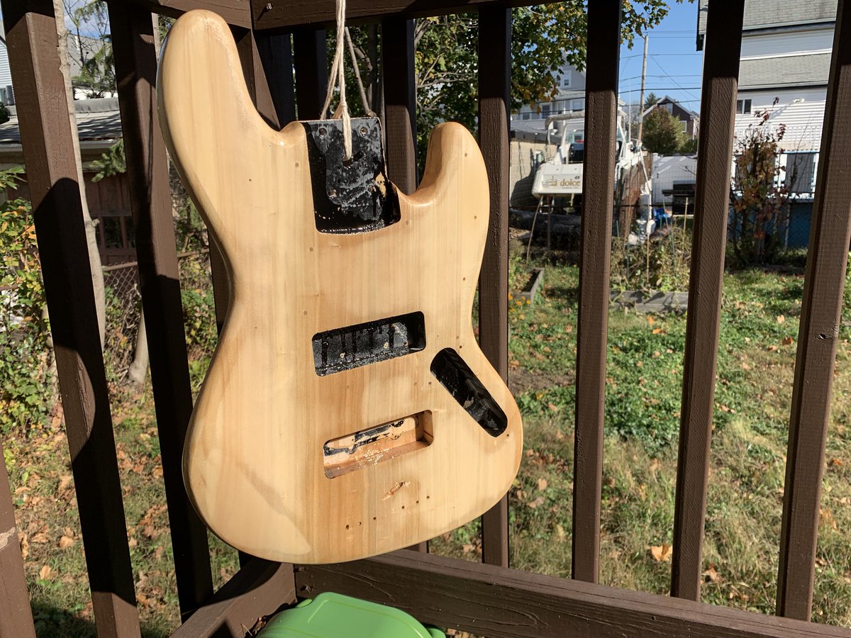 hamiltopia's tweet image. First layer of Tung oil. Was hoping it would be darker. Still love it.