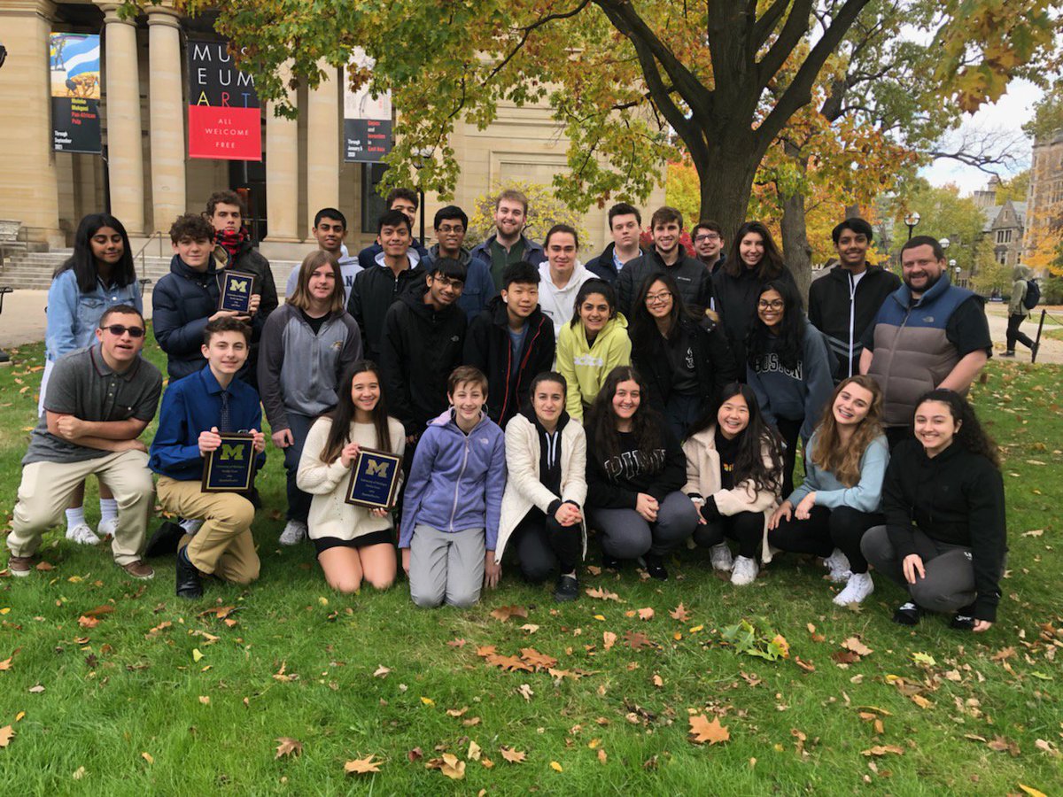 NilesWestDebate's tweet photo. Congrats to Mia, Hina, Zayd &amp; Samir for advancing to the Quarterfinals in the novice division before bowing out to our friends &amp; powerhouse debate program GBN at the @michigandebate tourney. Nathan 14th speaker in novice. The #babywolves continue their amazing start to the season https://t.co/GVWQkX0YEa