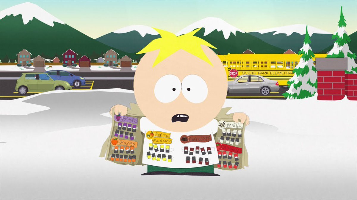 ButtersOfSP's tweet image. Butters, you understand this stuff is an epidemic at our school?

Yea, and at five bucks a pop we’re going to be rich!