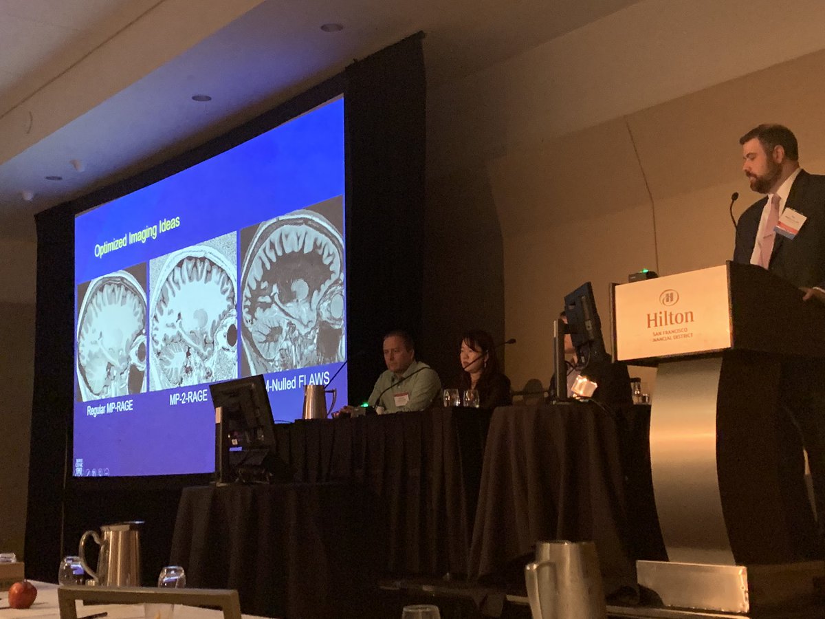 kevinhsumd's tweet photo. Practical Neuroimaging for Epilepsy @EMiddlebrooksMD- use 3T sequences optimized for cortex contrast, check the skull base for encephalocele, look for amygdala enlargement #ASFNR19 #NeuroRad https://t.co/qpG87LPGc5