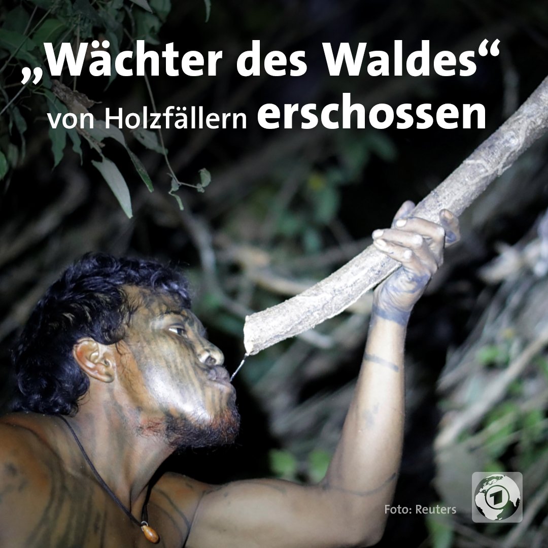 tagesschau's tweet photo. Er war einer der prominentesten Waldschützer im #Amazonas. Jetzt ist Paulo Paulino, Mitglied der Gruppe "Wächter des Waldes", von Holzfällern erschossen worden. https://t.co/UOF65iIDTB