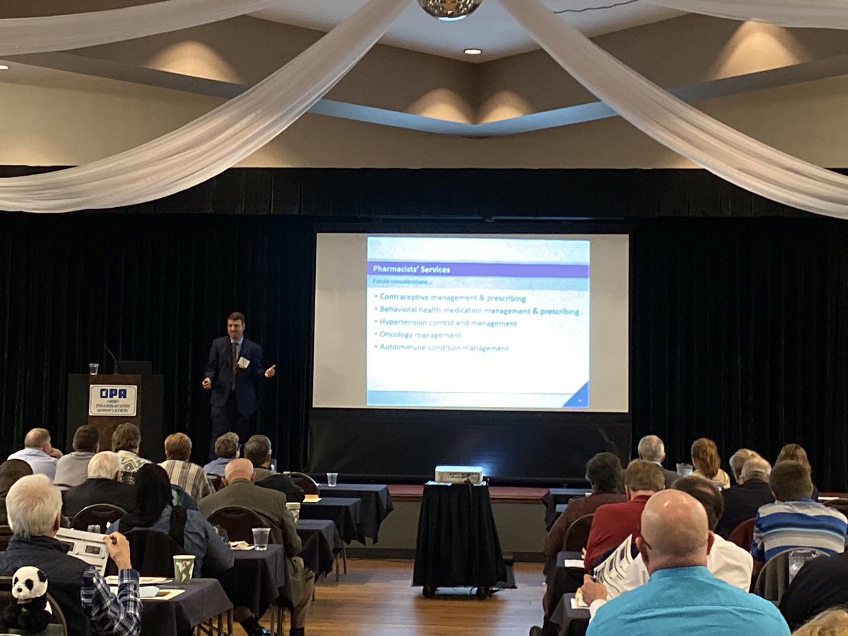 vyishaliRx's tweet photo. Exciting to hear Nick Trego speak about the role ⁦@caresource⁩ will play in Provider Status ⁦⁦@OhioPharmacists⁩ #OHprovideRx https://t.co/SHidobOtvS