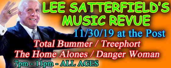 Post304Acworth's tweet photo. Lee Satterfield (@treephort) returns to @post304acworth with his music revue on November 30th. Performing are @TotalBummerATL, @Treephort, @homealonesband and @DangerWoman35.  SAVE THE DATE! https://t.co/XztiJhQn5V