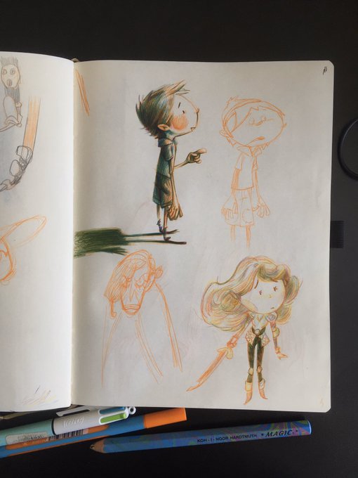 #sketchbook #sketchbooktour #characterdesigner #illustrators #artistworkout #childrensillustration #colorpencils #pendrawings #cartoon #illustration 