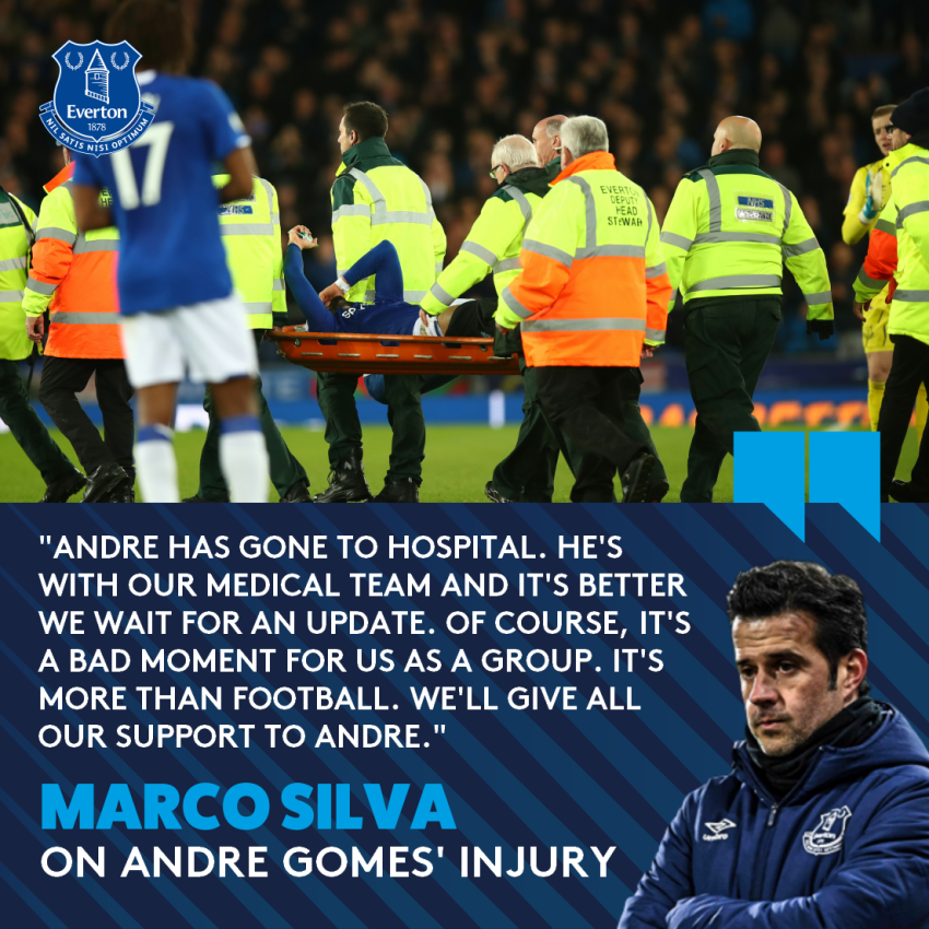 🗣 | The manager discusses Andre Gomes' serious injury. #EVETOT 

We're all with you, @aftgomes. 💙