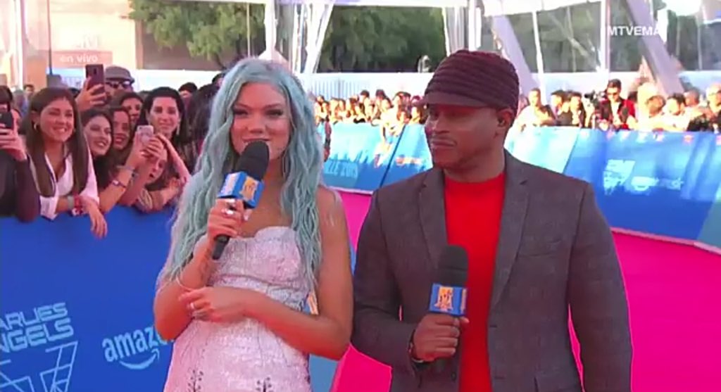 I think that <a href="/BeccaDudley/">Becca D</a> has the BEST LOOK at the #MTVEMA