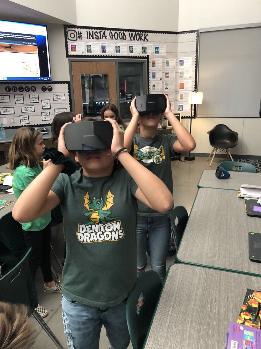 We visited Mars on Friday! From a writing performance task that discussed Mars to an actual visit to the Red Planet! #GoogleExpedition! #DentonDragonsVisalia