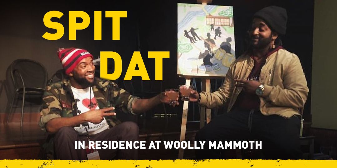 woollymammothtc's tweet photo. It’s almost time for the next spoken word Monday at Woolly! Tune in tomorrow for a special IG takeover with @SpitDatDC creators, Drew Anderson and Dwayne B. aka the “Crochet Kingpin”. #SpitDat https://t.co/CDUuJoCkCX