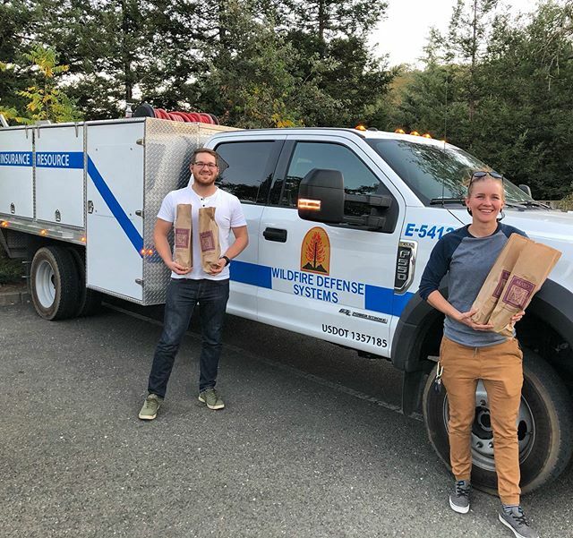 Yesterday we had the privilege of meeting Shawna Mayo (no relation that we know of) who was assigned to come  and help fight the Kincaid fire. She &amp; partner Chris were a delight &amp; we are so grateful for their service! We hope you enjoy the wine &amp; please … ift.tt/33f7ZPk