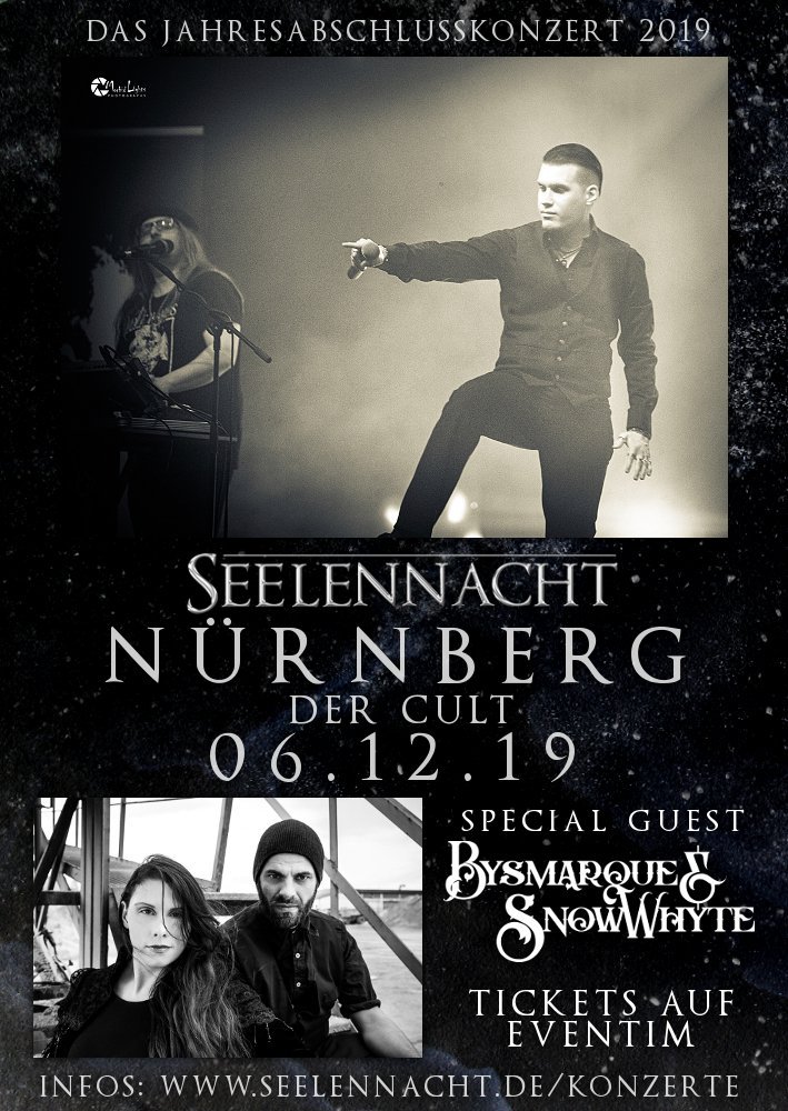 Unser Jahresabschlusskonzert 2019 in NÜRNBERG!
Wir freuen uns darauf dies gebührend mit euch zu zelebrieren! Am 06.12.19 spielen wir im schönen "Der Cult" in Nürnberg. Einlass 19 Uhr.
Tickets (15€) könnt ihr hier bei Eventim bestellen: eventim.de/event/eisfabri…