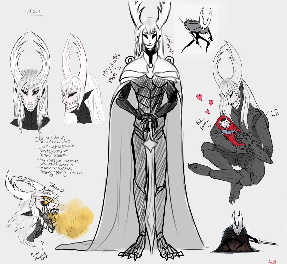 Hollow Knight so here's the best vessel as some sort of human-adjacent...