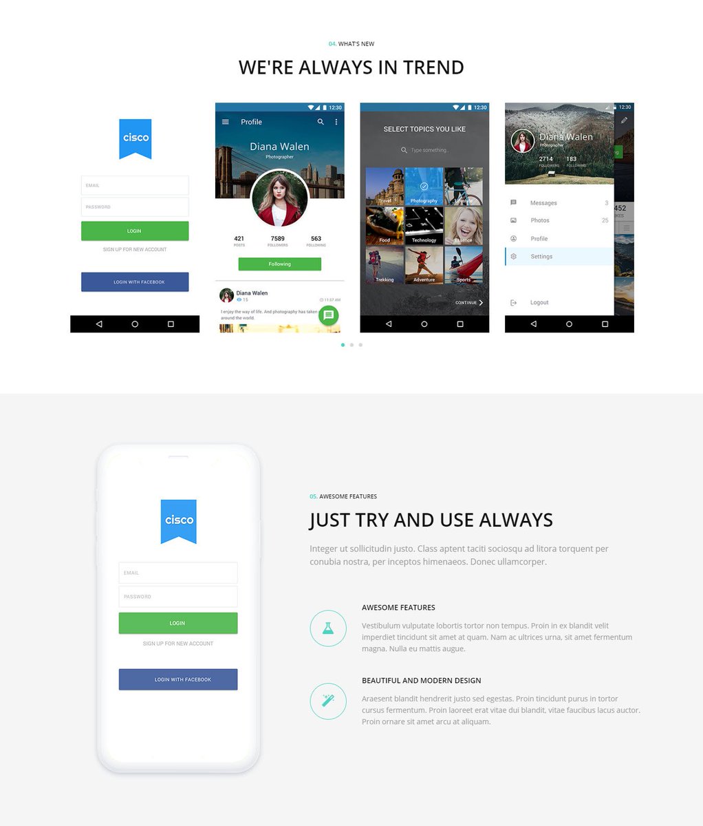 themeray's tweet photo. #Liferay #Unify #App is an incredibly beautiful and fully #responsive #Bootstrap 4 #Template for any type of creative #professionals, startups and established #business

Download from Themeray : https://t.co/yRh4oaKePw

Demo Page : https://t.co/5ZElgvbN5O https://t.co/Q9MBuNp5oG