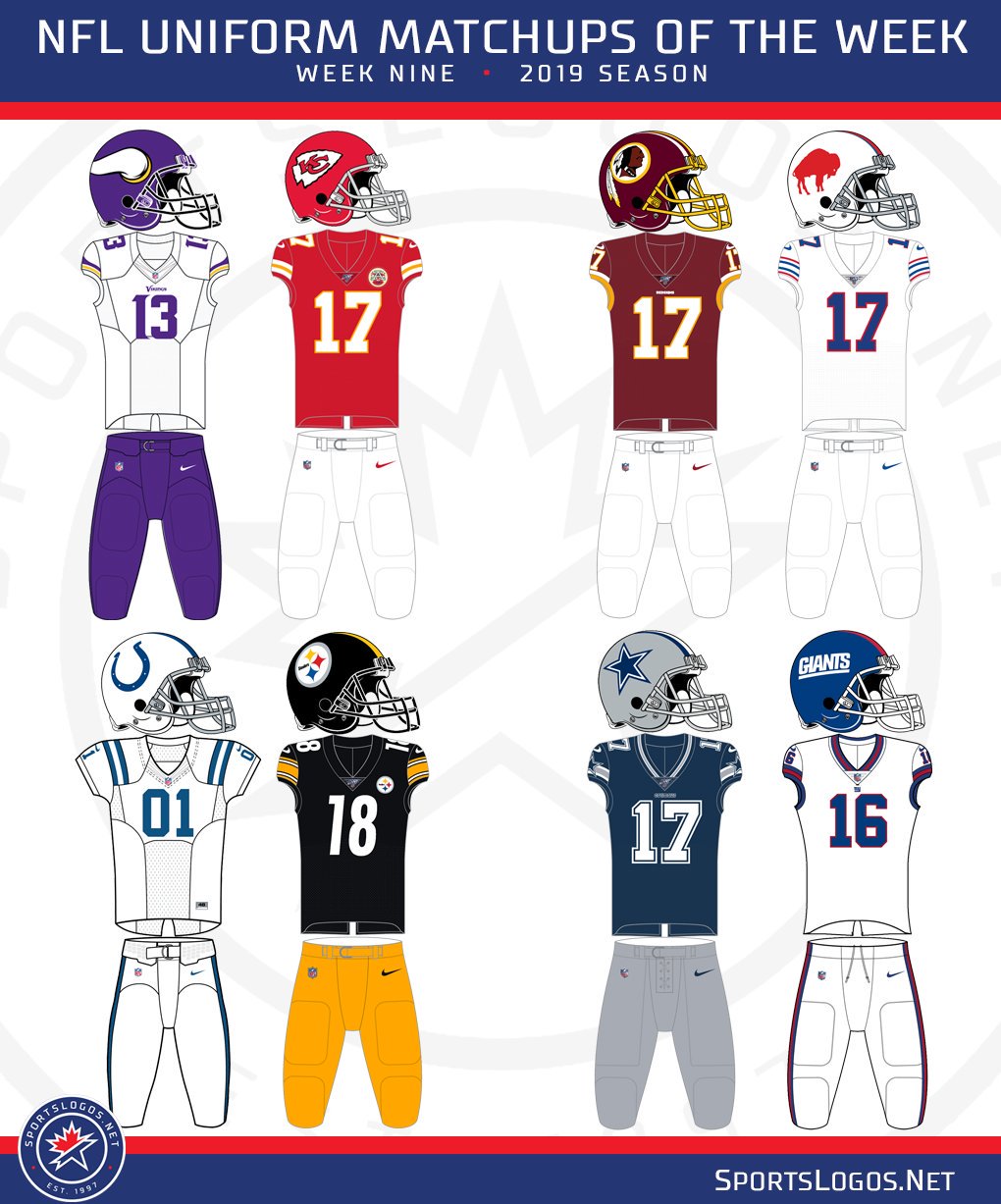 NFL Wildcard Sunday Uniform Matchups – SportsLogos.Net News
