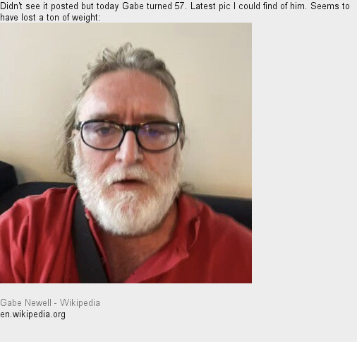 Happy Birthday Gabe Newell  