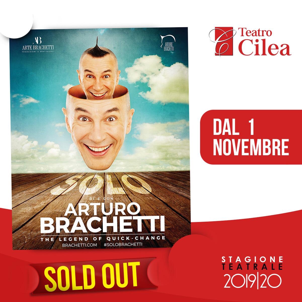 Il #TeatroCilea è felicissimo di condividere il #SoldOut delle 4 date di <a href="/arturobrachetti/">Arturo Brachetti</a> !

#PrimoSpettacolo #Abbonamento #1di10 #napoli #teatro