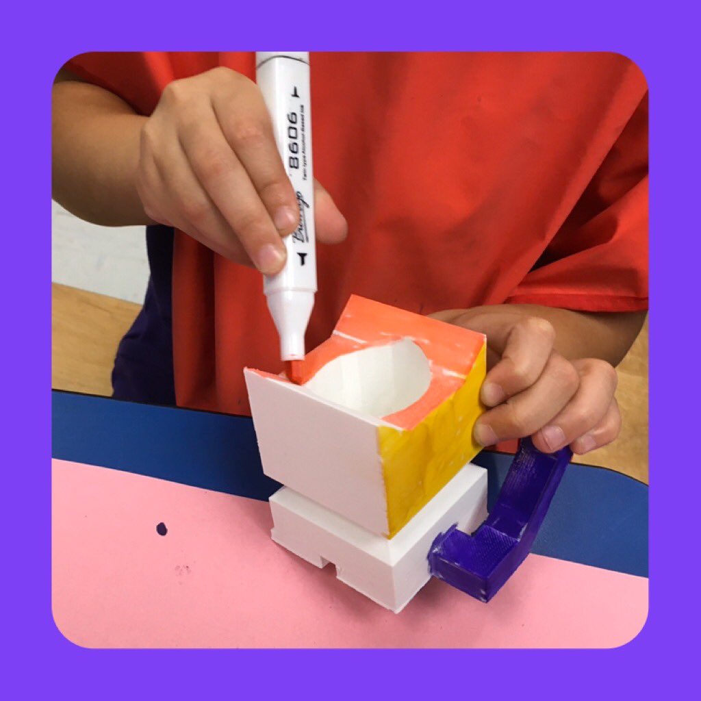 shoshyart's tweet photo. Students used @morphiapp to write their signatures on their cat pencil holder from @thingiverse #art #arteducation #morphi #thingiverse #3dprinting #artedtech #edtech #makerspace #artteacher #artteachersofinstagram #cats #catsofinstagram #steam #arted https://t.co/hfDiO78yy4