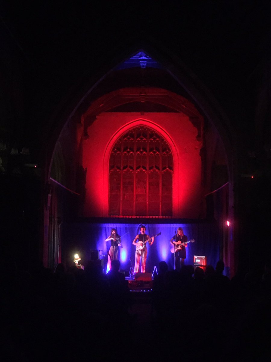 Warming up for John Smith. What a setting in St Marys, Chester for some folk tunes!