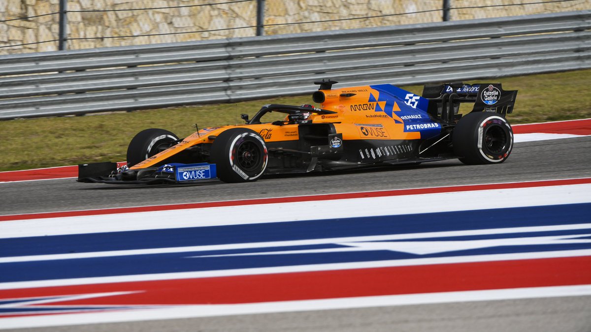 Sainz durante la carrera en Austin