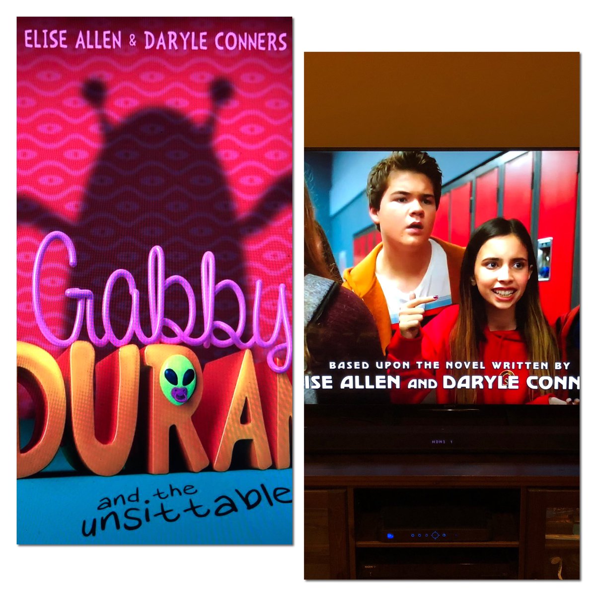 From book to screen! So grateful to everyone involved with Gabby Duran and the Unsittables on <a href="/DisneyChannel/">Disney Channel</a> ! <a href="/malber2000/">Mike Alber</a> and Gabe Snyder put together the most amazing cast and crew imaginable. @Darylec <a href="/KieranScott/">Kieran Scott</a>