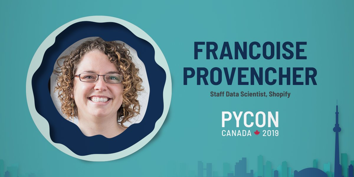pyconca's tweet image. Announcing our final keynote... none other than Françoise Provencher! Less than two weeks until #PyConCA2019! Can&apos;t wait to dive in and learn more about #Python.
