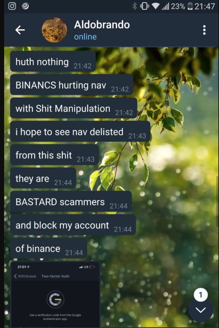 NavCoinEs's tweet photo. @NAVcoincripto @CryptoVertex @cz_binance @binance Nothing more to say.... https://t.co/oNA21LGlCW