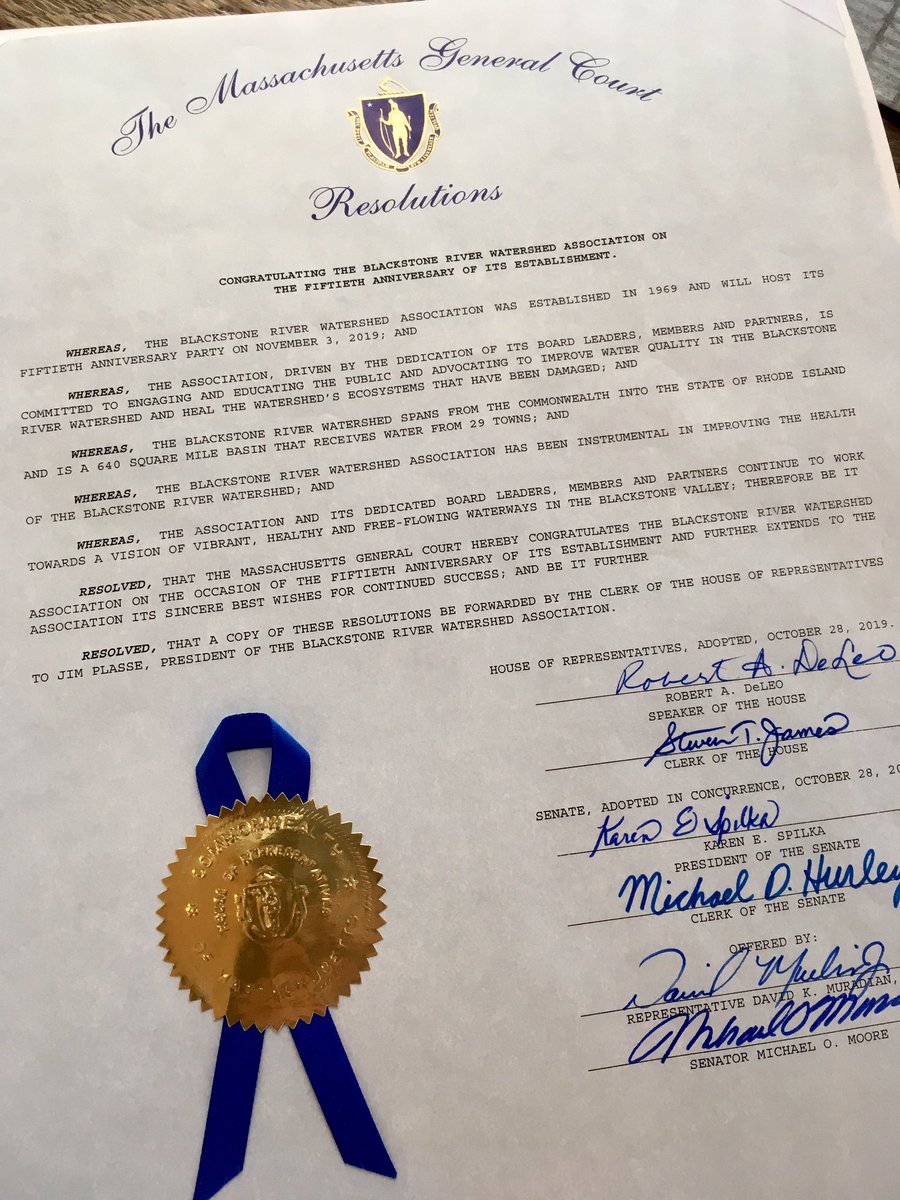 TheBRWA's tweet photo. So appreciative to @SenMikeMoore @Muradian4Rep for celebrating our 50th Anniversary and presenting a beautiful citation from the Mass House and Senate! https://t.co/PiCL3q3ndj