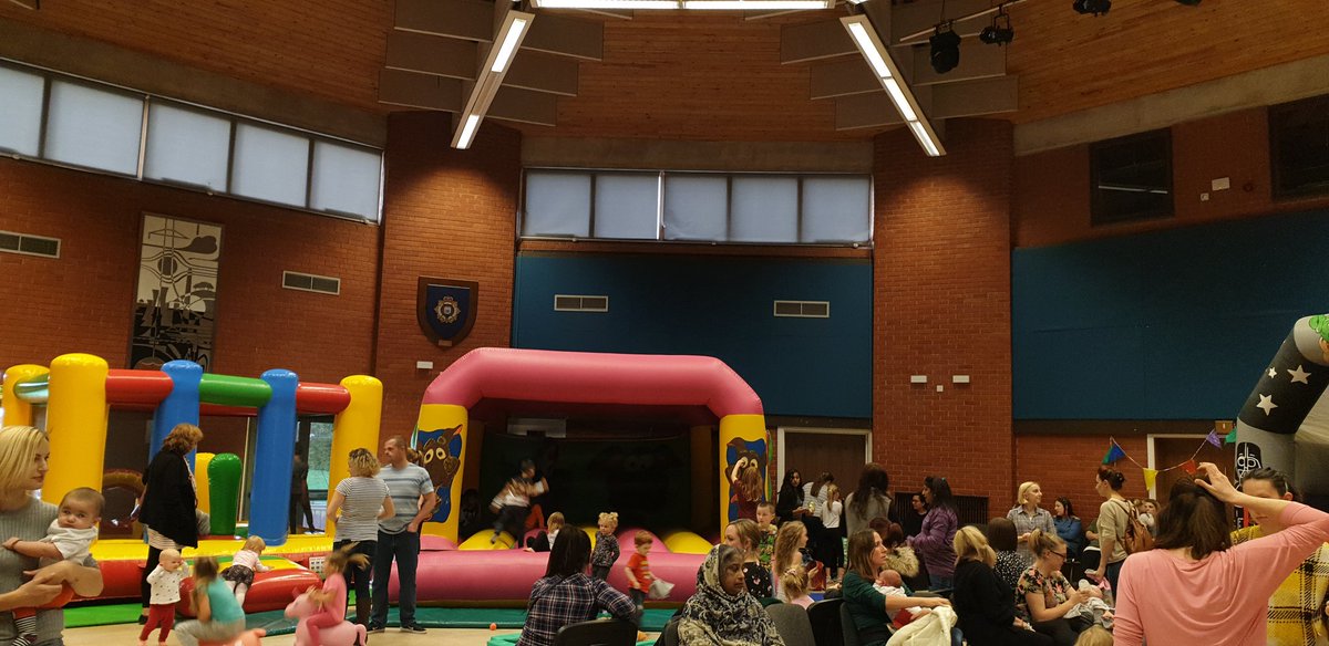 play2give's tweet photo. A fantastic £165.22 and bounce-amazing fun was had at last week's first ever Bouncefest for @play2give held last Wednesday. It was a packed main hall and everyone had fun! We are so pleased it was a success #Time2Bounce https://t.co/kF5nDASI9J