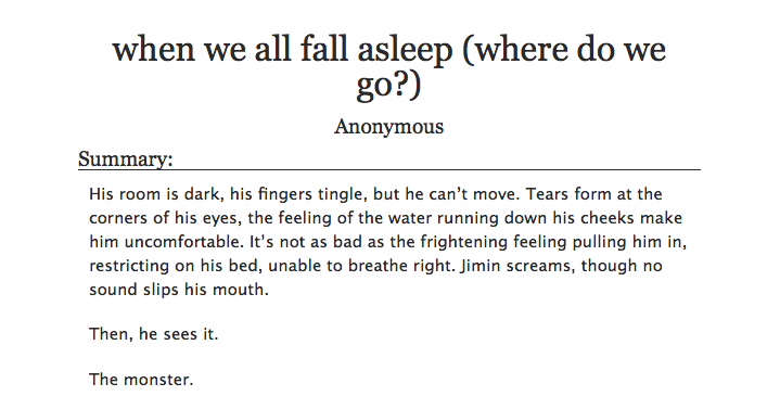 darkandwildfest's tweet photo. day 04 🖤
‣ when we all fall asleep (where do we go?) 
‣ jungkook/jimin
‣ rated explicit

https://t.co/pvyLPhC9wt https://t.co/pYJXXES67H