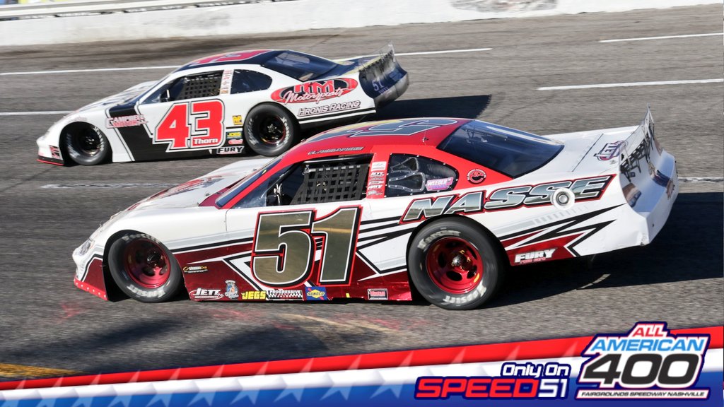 Fairgrounds Speedway (@fgspeedway) on Twitter photo .<a href="/StephenNasse/">Stephen Nasse</a> takes the lead from <a href="/DerekThorn6/">Derek Thorn</a> early in the #AllAmerican400.
📺: bit.ly/AllAmerican400… .<a href="/StephenNasse/">Stephen Nasse</a> takes the lead from <a href="/DerekThorn6/">Derek Thorn</a> early in the #AllAmerican400.
📺: bit.ly/AllAmerican400…