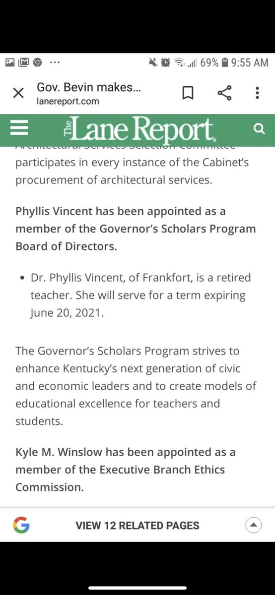 BlockedByBevin's tweet photo. @rgsmither @KYGOP @MattBevin @Alvarado4Senate Looks like she was appointed to a state board by #GovernorNitwit and serves as a local chair to the Republican Party, but I’m sure she is unbiased. Can y’all do ANYTHING without lying and being deceitful? @120Strong #bootbevin #RepublicansAgainstBevin https://t.co/m7QT82940Q