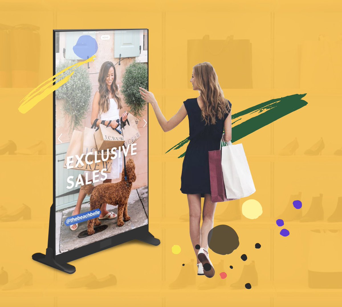Lightbox is the easiest way to supercharge your store with interactive digital content #signage #retail #interactive #dtc