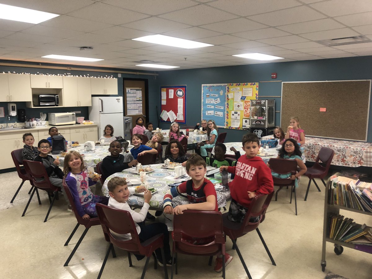 Wait, those aren’t teachers?! Lunch in the teachers lounge for bringing in the most box tops! #HTSpartans