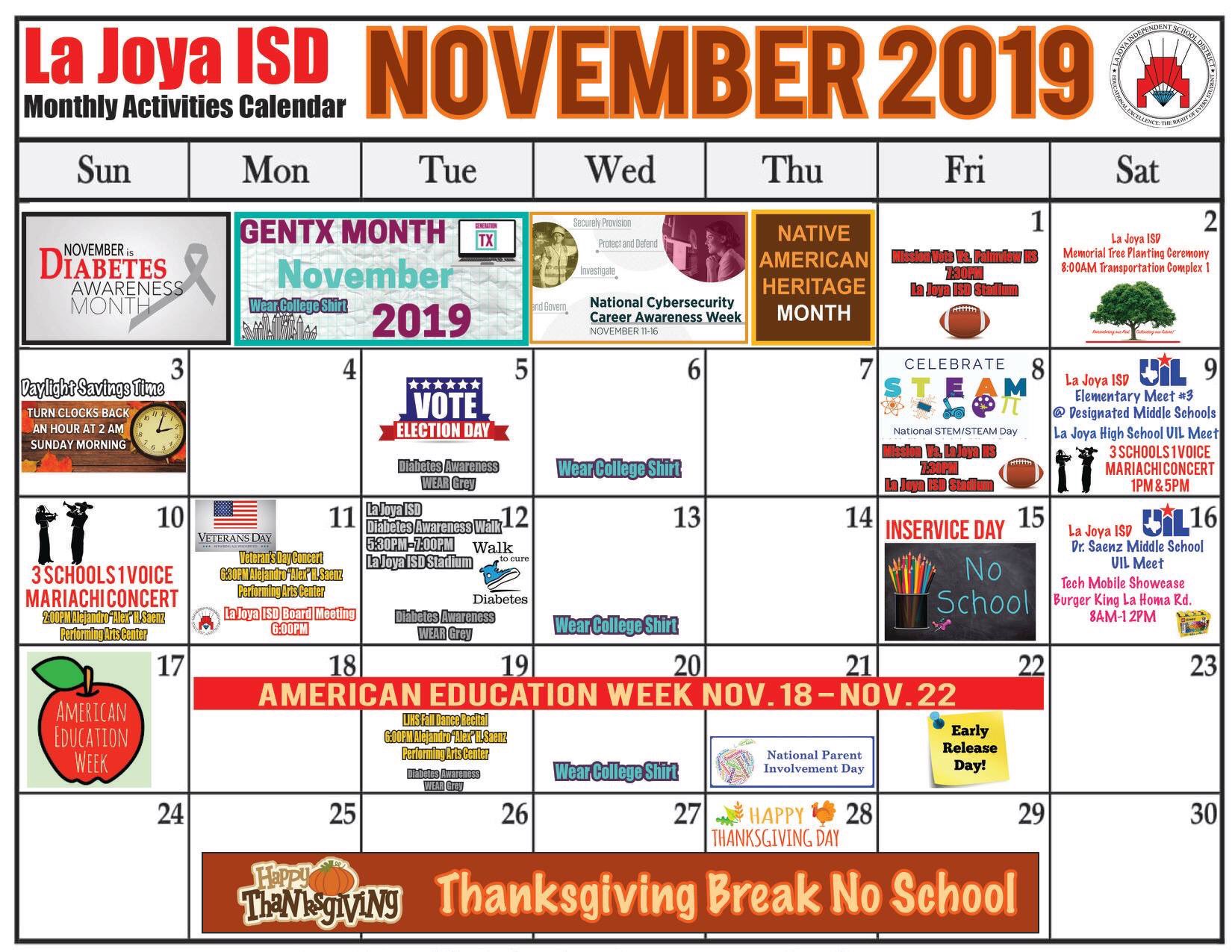 la-joya-isd-on-twitter-la-joya-isd-activities-calendar-november-2019