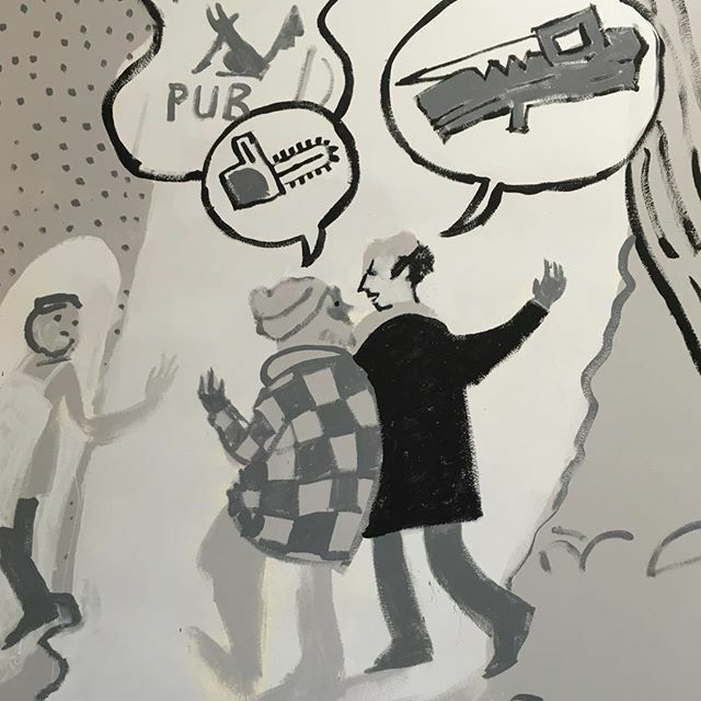 bethlovell's tweet photo. Gonna miss these dudes when I have to paint the wall. Ah well. https://t.co/3nj4IecSMB https://t.co/KBZJPgINXb