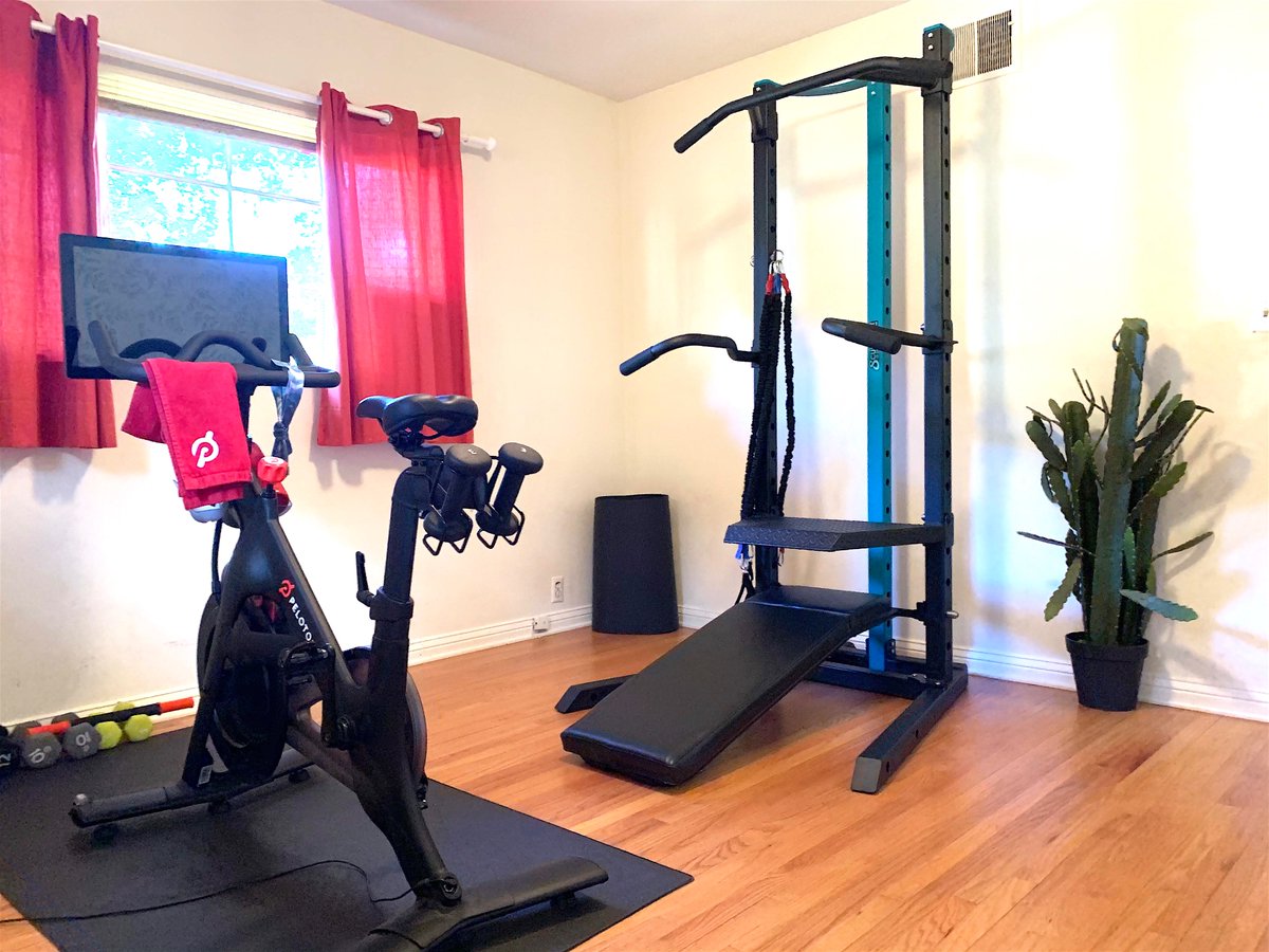 JoeyAtlas's tweet photo. Iraiz covered her cardio w/ her beloved @onepeloton (rider name #GomezQueen)
But she also wanted something for sculpting, strength, toning, balance, flexibility for #beyondtheride and would fit perfectly into the room. She added the SCULPTAFIT Home-Gym System for her & family. https://t.co/tvXf803klw