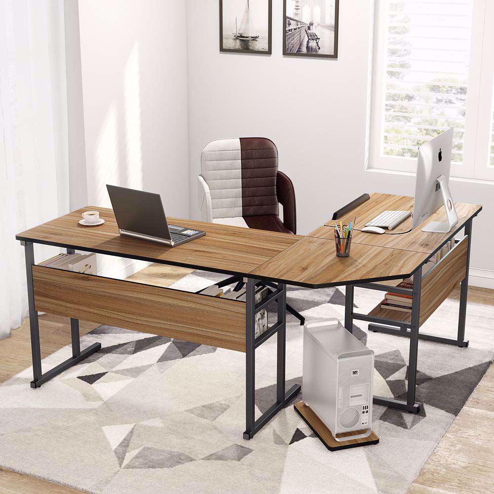 Tribesigns's tweet image. Now: $179.98✅ Old: $359.96❌ 50%OFF
A Versatile L-Shaped #Desk: 
#Tiltable Tabletop for working or just drawing in the perfect angle!! #Dual Open Shelves for making the most of your space!! 🤗🤗 #BlackFridaySale 
➡➡ buff.ly/2LXEv3r
#HomeDecor #interiordesign #interior