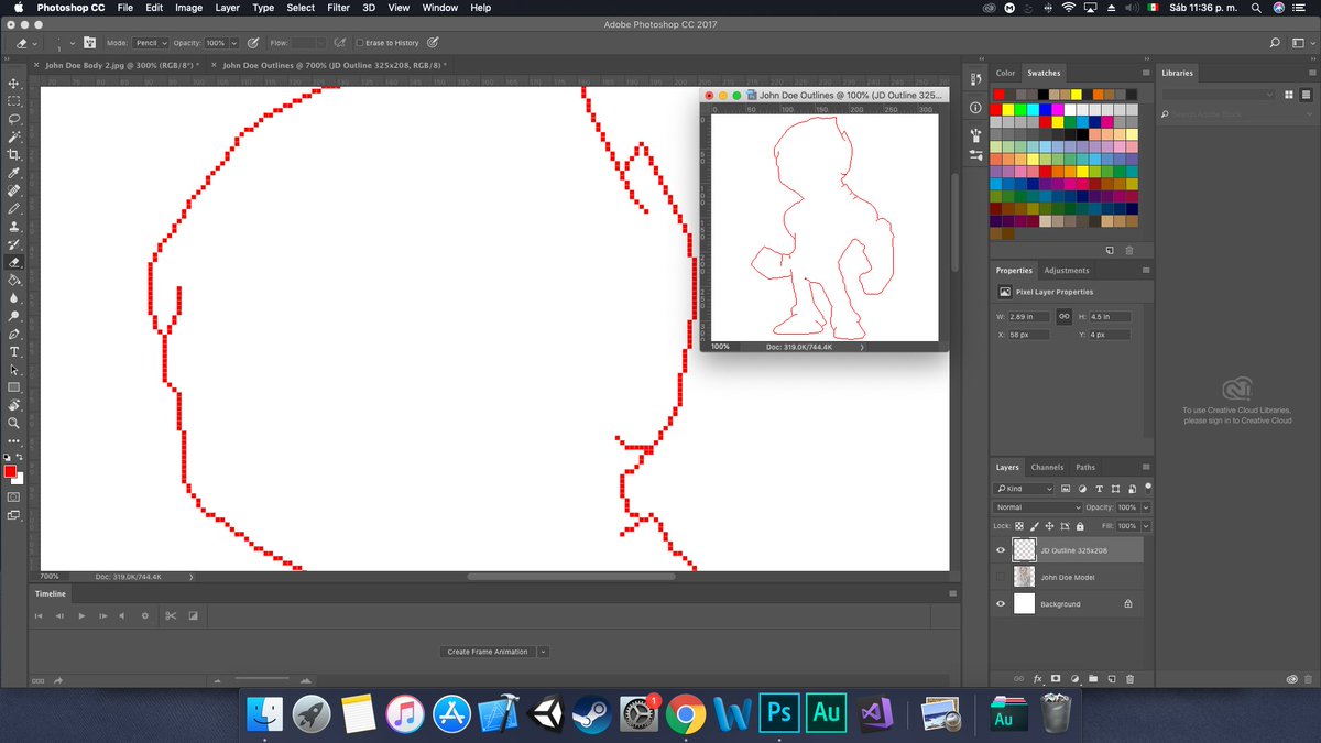 QuetzalcoatlGS's tweet photo. Already animating John Doe's sprites! For our #metroidvania of #phobias and #mind "John Doe: Case Madeleine". Soon a poll for you to help decide the color palette of John 🎨🖌
#PixelArt #Photoshop #Pixeling #Art #Animation #Animating #PixelArting #RetroGames #Platformer https://t.co/phlzLhLLGW