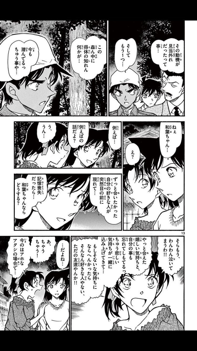 翠 みどり V Twitter すごい 和葉ちゃんの言った通りだ 涙が 涙が止まらないよ 毛利蘭 コナン台詞 蘭 新一 記憶喪失 新一の正体に蘭の涙 T Co Awirijbd21 Twitter
