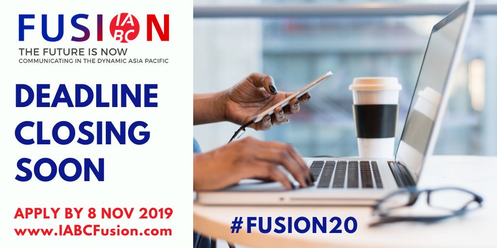 IABCAPAC's tweet photo. Call for speakers closes this week! Don't miss this exciting opportunity to inspire and foster best communication practices across the Asia-Pacific region at the upcoming #Fusion20 conference in Wellington, NZ. Go to https://t.co/PgFetEHNLv for details. #IABCAPAC https://t.co/dVdHSmj4FJ