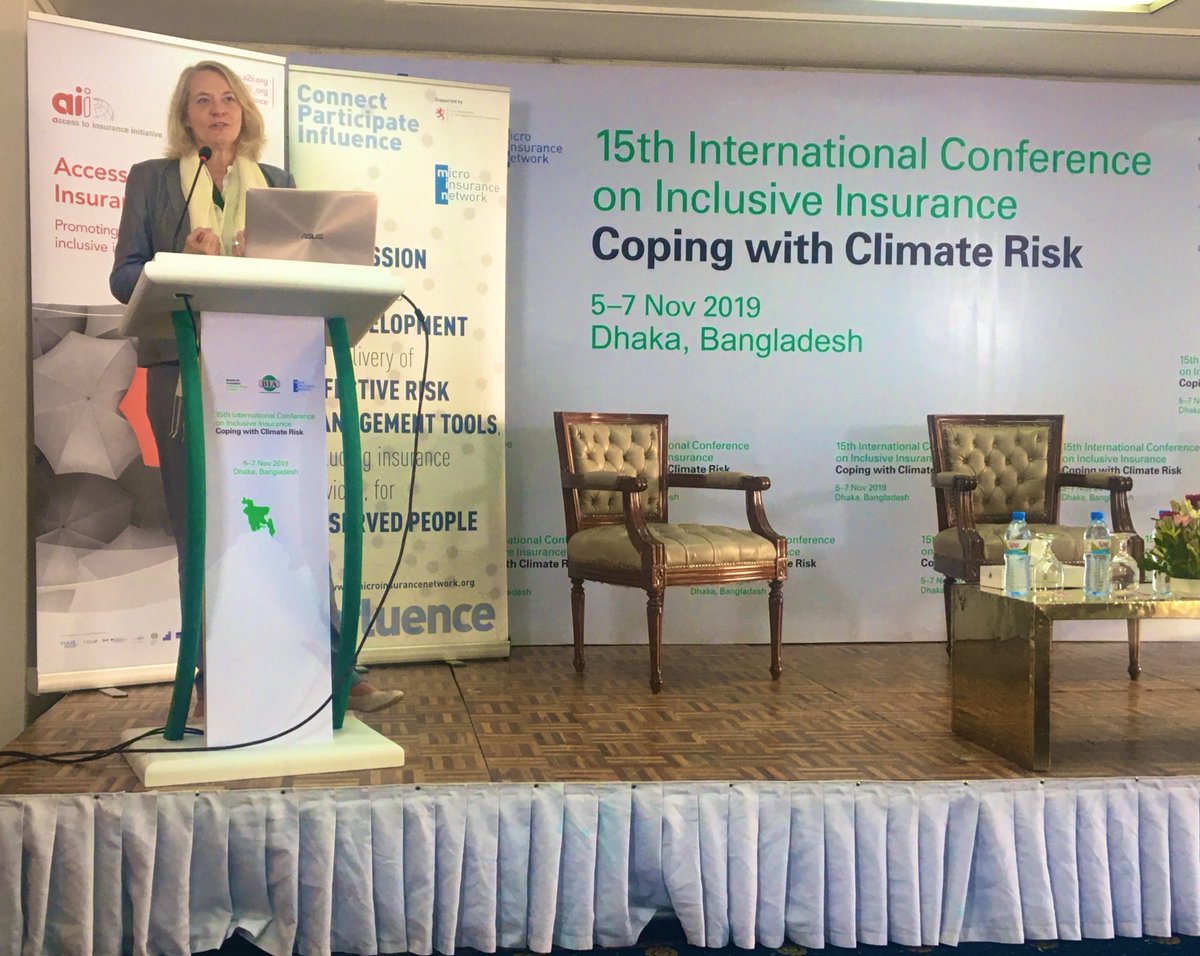 NetworkFlash's tweet photo. Dr.Astrid Zwick,Head @InsuResilience Secretariat: comprehensive #climaterisk management needed; #insurance just one building block to #resilience - #riskprevention #riskreduction #riskpreparedness #DRRM post-disaster response v. Important too! @a2ii_org #IAIS #17thCF #15thIMC https://t.co/R7VSEFDjef