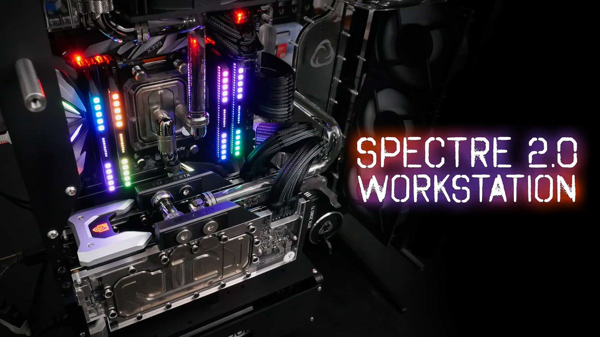SingularityC's tweet image. New Video! 🛠️ Spectre 2.0 Workstation 🛠️
High end Spectre 2.0 workstation build with the 2990WX and dual 2080Tis.
Watch the video here ▶️buff.ly/2oKuoVF
#scspectre #workstationbuild #amd #nvidia #2080tis #liquidcooledbuild #singularitycomputers
