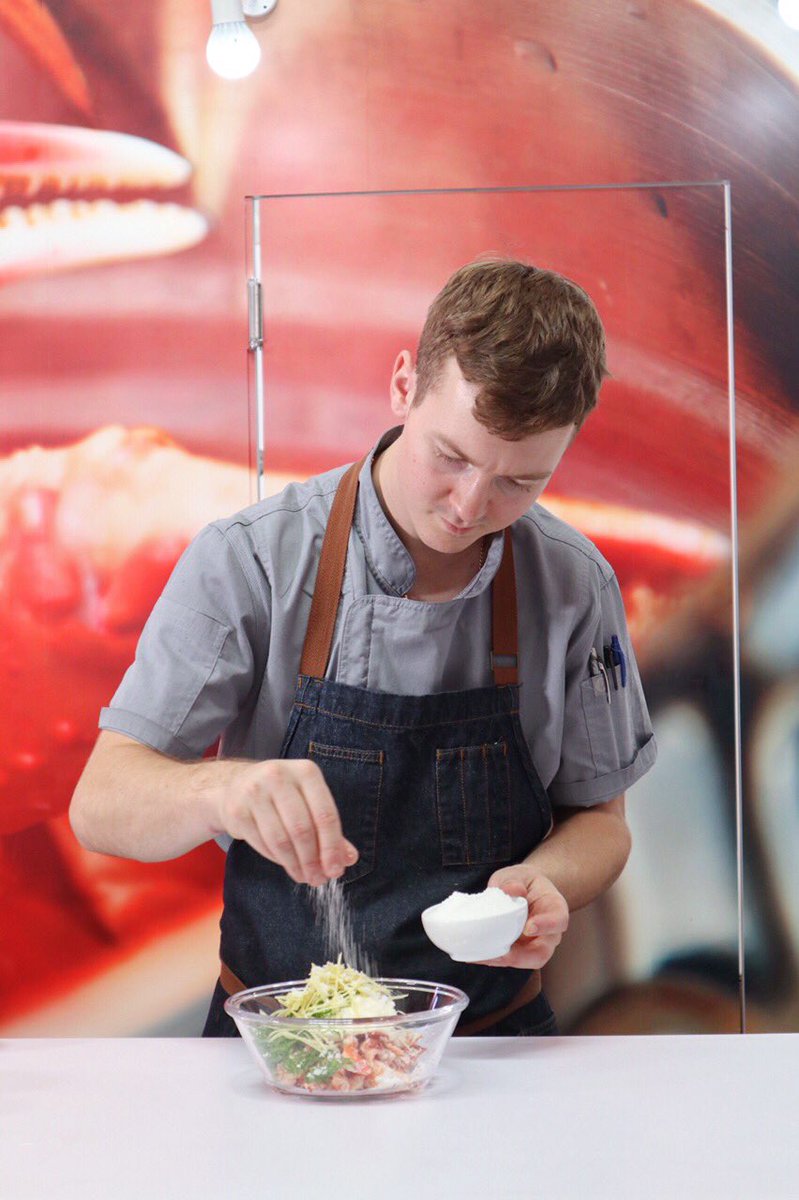 Fantastic week showcasing Atlantic Canadian Seafood at the China Fisheries and Seafood Expo. Pleasure to work with Chef Damian Marner and Chef Chris Pyne in exotic Qingdao! #AtlanticGrowth <a href="/damianmarner/">Damian M.D. Marner</a> <a href="/CanadaLobsterCo/">LobsterCouncilCanada</a>