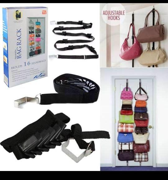 Picture 1: Spice rack 16-in-1 N7,500Picture 2: Water purifier N2,000Picture 3: Bag rack N3,500Picture 4: water proof phone pouch N2,000