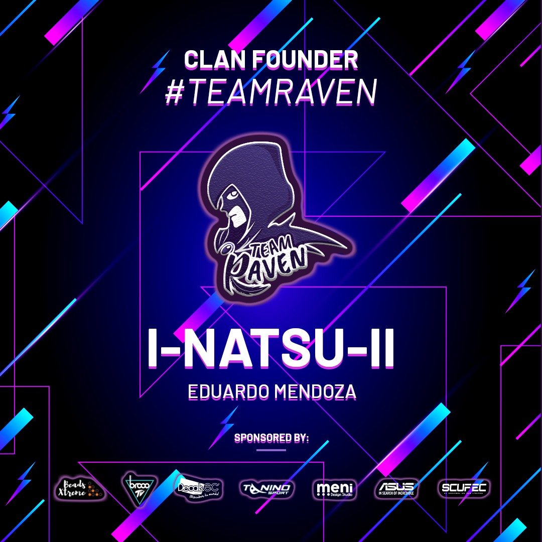 TeamRaven_ec's tweet photo. TEAM RAVEN, les presenta a uno de sus Fundadores:
I-Natsu-II

Si tienes level, te gusta el competitivo y estás interesado déjanos un mensaje!😈 Let’s go Raven!!💜
.
.
.
#callofduty #Apex #fortnite #ssbu #dbfz #codmobile #TeamRavenEc #ecuador https://t.co/L4xexEmUyv