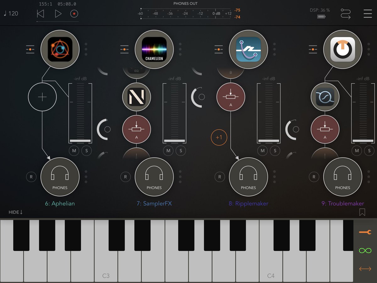 dmt_experiment's tweet photo. Playing with #Aphelian AUv3 to drive a bunch of #iossynths in this #ambientmusic piece with #piano #voices #roboticvoice > #electronicmusic #dawlessjam in #kymatica_AUM > 

https://t.co/13NkMsrEiT https://t.co/ahy3LnYV3Y