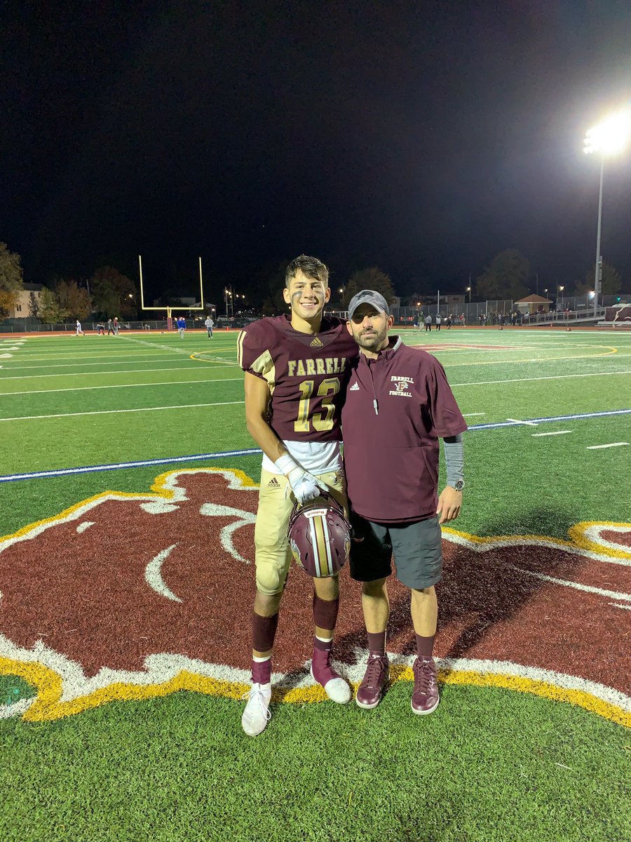Monsignor Farrell Football (@msgrfarrellfb) on Twitter photo Congratulations to captain <a href="/Christian_Tait1/">Christian Tait</a> on breaking the Monsignor Farrell career receptions record previously held by Anthony Evangalista β06-β08(Tony E)120. Christian Tait (β17-β19) finishes his career with 126 catches. Christian will be attending <a href="/Bucknell_FB/">Bucknell Football</a> in the fall! Congratulations to captain <a href="/Christian_Tait1/">Christian Tait</a> on breaking the Monsignor Farrell career receptions record previously held by Anthony Evangalista β06-β08(Tony E)120. Christian Tait (β17-β19) finishes his career with 126 catches. Christian will be attending <a href="/Bucknell_FB/">Bucknell Football</a> in the fall!